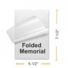 Folded Memorial Laminating Pouches