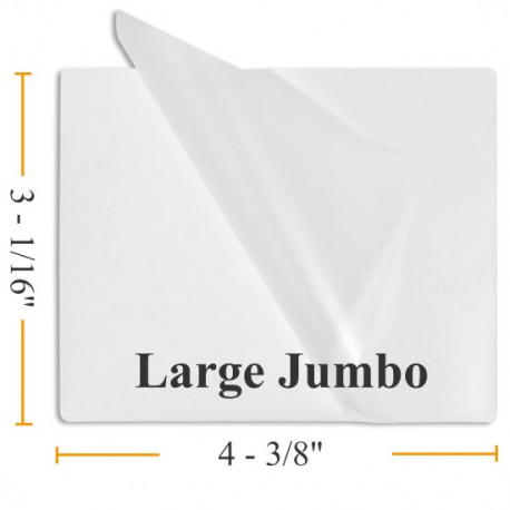 7 MIL 3 1/16" x 4 31/8" Large Jumbo Laminating Pouches 