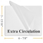 3 15/16" x 6 7/8" Extra Circulation Laminating Pouches