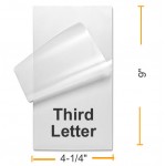 Third Letter Laminating Pouches