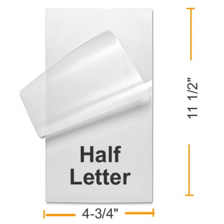Half Letter Laminating Pouches