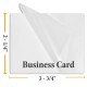 2 1/4" x 3 3/4" Matte/Matte Business Card Laminating Pouches