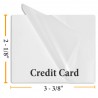 Sticky Back Credit Card Size Laminating Pouches - 5 Mil