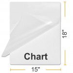 3 MIL 15" x 18" Chart Laminating Pouches