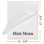 pk of 200 LAM-IT-ALL Laminating Pouches 11-1/2 x 17-1/2 Small Menu Clear 5 Mil 