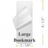 5 MIL 2 3/8" x 8 1/2" Large Bookmark Laminating Pouches