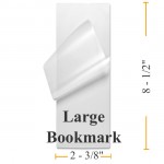 BULK Large Bookmark Laminating Pouches - 1000 2-3/8"x8-1/2"