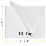 7 MIL 2 1/2" x 4 1/4" ID Tag Laminating Pouches