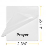 Prayer Card 25 pk 10 Mil Laminating Pouches Laminator Sheets 2-3/4 x 4-1/2 