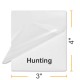 4 1/8" x 2 15/16" Fishing & Hunting Size Laminating Pouches
