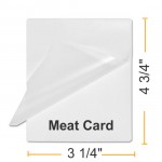 10 MIL 3 1/4" x 4 3/4" Meat Card Laminating Pouches