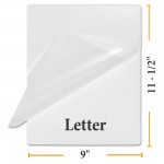  Sticky Back Letter Size Lamination Pouches