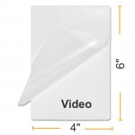 SIGN CARD LAMINATING LAMINATOR CLEAR POUCHES 4" x 6"  VIDEO CARD 