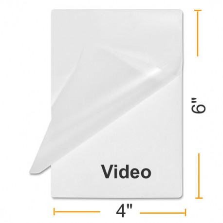 5 MIL 4" x 6" Video Card Laminating Pouches