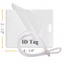100 Vertical ID Tag with Slot Pouches + Luggage Tag Loops
