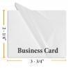 3 MIL 2 1/4" x 3 3/4" Business Card Laminating Pouches