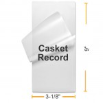7 MIL 3 1/8" x 9" Casket Record Laminating Pouches