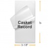 7 MIL 3 1/8" x 9" Casket Record Laminating Pouches