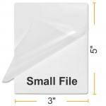 5MIL 3" x 5" File Card Laminating Pouches
