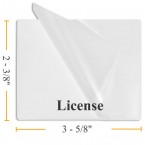 2 3/8" x 3 5/8" License Laminating Pouches