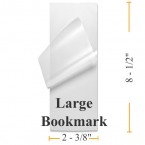 2 3/8" x 8 1/2" Lg Bookmark Laminating Pouches