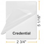 2 3/4" x 5 1/16" Credential Laminating Pouches