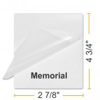 2 7/8" x 4 3/4" Memorial Card Laminating Pouches