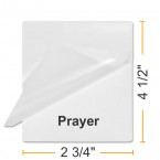 2 3/4" x 4 1/2" Prayer Card Laminating Pouches 