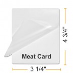 3 1/4" x 4 3/4" Meat Card Laminating Pouches