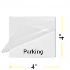 4" x 4" Parking Permit Laminating Pouches