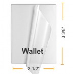  2 1/2" x 3 3/8" Wallet Laminating Pouches
