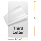4 1/4" X 9" Third Letter LAMINATING POUCHES 