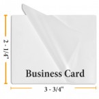  2 1/4" x 3 3/4" Business Card Laminating Pouches