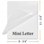 8 3/4" 11 1/4" Mini Letter Laminating Pouches