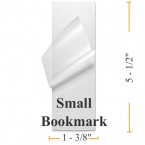 1 3/8" x 5 1/2" Sm Bookmark Laminating Pouches
