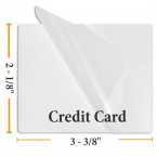 2 1/8" x 3 3/8" Credit Card Laminating Pouches