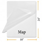 18" x 24" Map Laminating Pouches